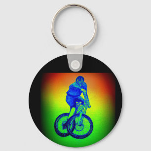 Boys mountain bike T Shirt presents MTB Key Ring Schlüsselanhänger