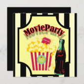 Boys Movie Birthday Party Einladung (Vorne/Hinten)