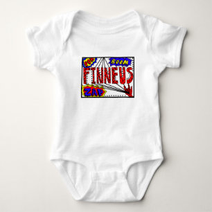 Boy's Name Finneus Spider Web Super Power Baby Baby Strampler