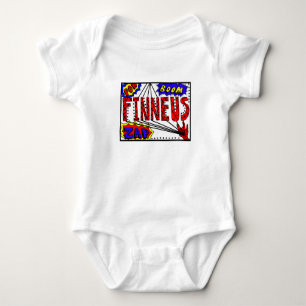 Boy's Name Finneus Spider Web Super Power Baby Strampler