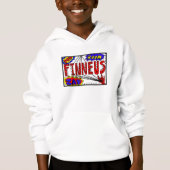 Boys Name Finneus Spider Web Super Power Hoodie (Vorderseite)