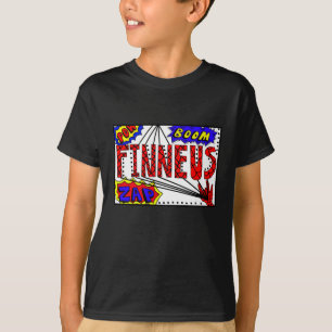 Boys Name Finneus Spider Web Super Power T-Shirt