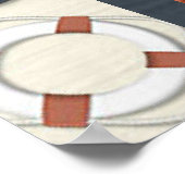 Boys Nautical Baby Dusche Poster (Ecke)