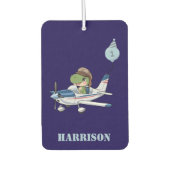 Boys Niedlich Blue Airplane Dinosaur Kinder 1. Geb Autolufterfrischer (Vorderseite)