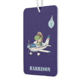 Boys Niedlich Blue Airplane Dinosaur Kinder 1. Geb Autolufterfrischer (Links)