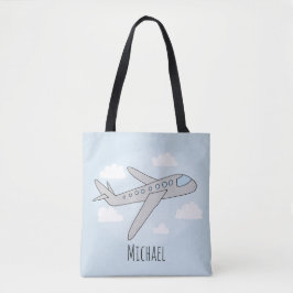 Boys Niedlich Blue Airplane Transport Kids Tasche