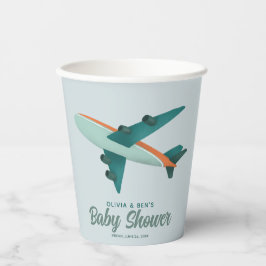 Boys Niedlich Blue Airplane Travel Pappbecher
