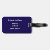 Boys Niedlich Blue Basketball Sport Kinder Gepäckanhänger (Rückseite horizontal)