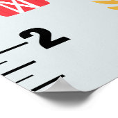 Boys Niedlich Blue Farm Traktor Growth Chart Poster (Ecke)