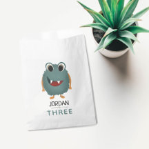 Boys Niedlich Blue Monster Kindergeburtstag Party