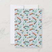 Boys Niedlich Blue Train Danke Baby Dusche (Rückseite)