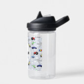 Boys Niedlich Blue Transport Train Car Kids School Trinkflasche (Links)