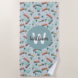 Boys Niedlich Blue Travel Kids Strandtuch