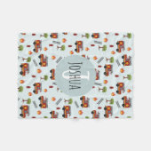 Boys Niedlich Fireman Fire Motor LKW Muster Fleecedecke (Vorderseite (Horizontal))