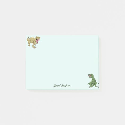 Boys Niedlich Funny Animal Dinosaur Postit Notes Post-it Klebezettel (Vorderseite)