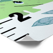 Boys Niedlich Safari Animals Elephant Growth Chart Poster (Ecke)