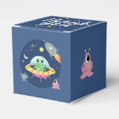 Boys Niedlich Space Alien Rocket Baby Dusche Geschenkschachtel (Vorderseite)