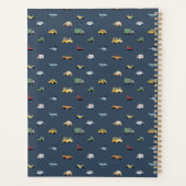 Boys Niedlich Transport Car Muster monogramm Kids Planer (Rückseite)