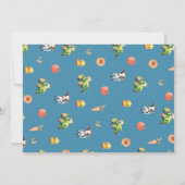 Boys Niedliche Landtiere Traktor Babydusche Dankeskarte (Rückseite)