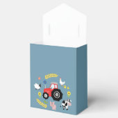 Boys Niedliche Landtiere Traktor Babydusche Geschenkschachtel (Geöffnet)
