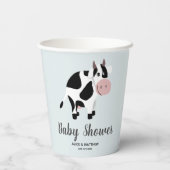 Boys Niedliche Landtiere Traktor Babydusche Pappbecher (Rückseite)