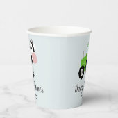 Boys Niedliche Landtiere Traktor Babydusche Pappbecher (Rechts)