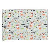 Boys Niedliche Waldtiere Badger Name Kinder Kissenbezug (Vorderseite-Rechts)