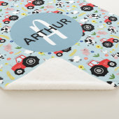 Boys Niedliche Zuchttiertraktoren und Namenskinder Sherpadecke (3/4)