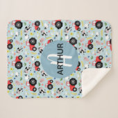 Boys Niedliche Zuchttiertraktoren und Namenskinder Sherpadecke (Vorderseite (Horizontal))