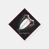 Boys Night Out Tuxedo Party Napkins Serviette (Ecke)