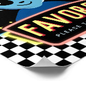 Boys Out Of This World Space Alien Favor Sign Poster (Ecke)