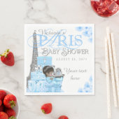 Boys Paris Baby Dusche Napkins Serviette (Beispiel)
