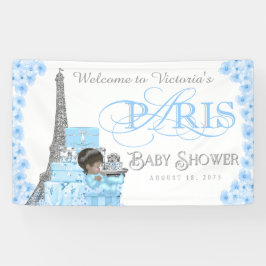 Boys Paris Baby Showbanner Banner