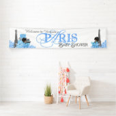 Boys Paris Baby Showbanner Banner (Insitu)