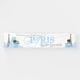 Boys Paris Baby Showbanner Banner