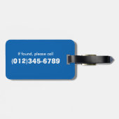 Boys Personalisierter Baseball Themenabend Gepäckt Gepäckanhänger (Rückseite horizontal)