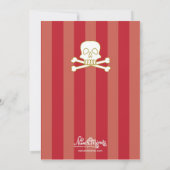 Boys Pirate Map & Pirate Ship Einladungen (Rückseite)