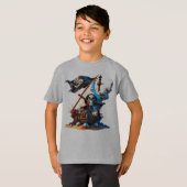 Boys Pirate Ship T - Shirt (Vorne ganz)