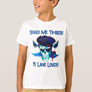 Boy's Pirate Skull Cotton T - Shirt   Kid's Clothi