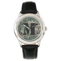 Boys pixel-Tarnung Uhr | Monogramm personalisieren