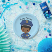 Boys Police Officer Happy Birthday Party Pappteller (Party)