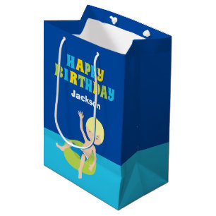 Boys Pool Party Custom Kindergeburtstag Mittlere Geschenktüte