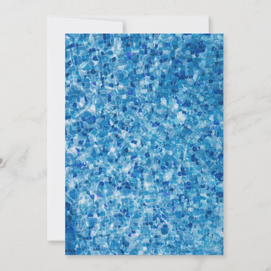 Boys Pool Party Einladung (Rückseite)