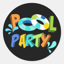 Boys Pool Party Geburtstag Vielen Dank