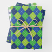 Boys Preppy Kariert Geschenkpapier Set (Beispiel)