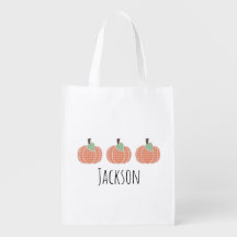 Boys Pumpkin Trio Trio oder Treat Halloween Bag