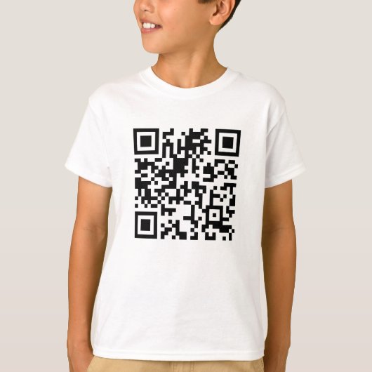 Boys Qr-Code-T - Shirt (Vorderseite)