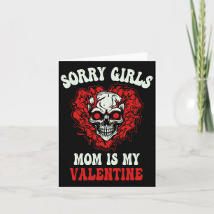 Boys Red Ghost Skull Herz Sorry Girls Mama ist mei Karte