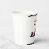 Boys Red Racing Car Birthday Paper Cups Pappbecher (Rechts)