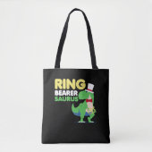 Boys Ring Bearer Dinosaur Rex Wedding Party Tasche (Vorderseite)